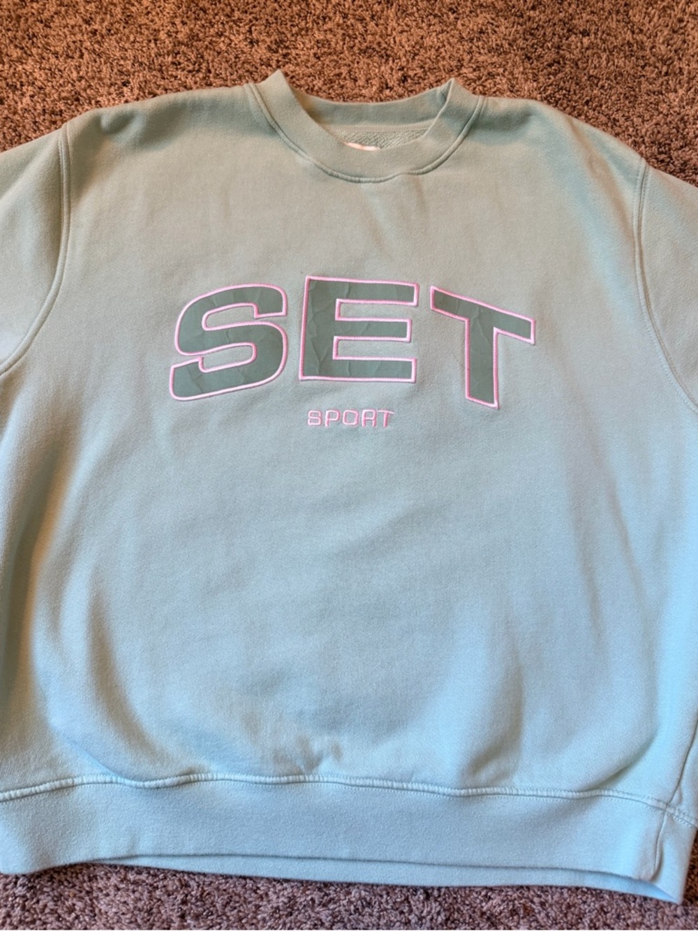 SET Active Mint Green Crewneck Sweatshirt - Picture 2 of 7
